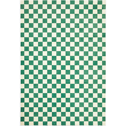 bohemian checkerboard area rug multi-color berber style