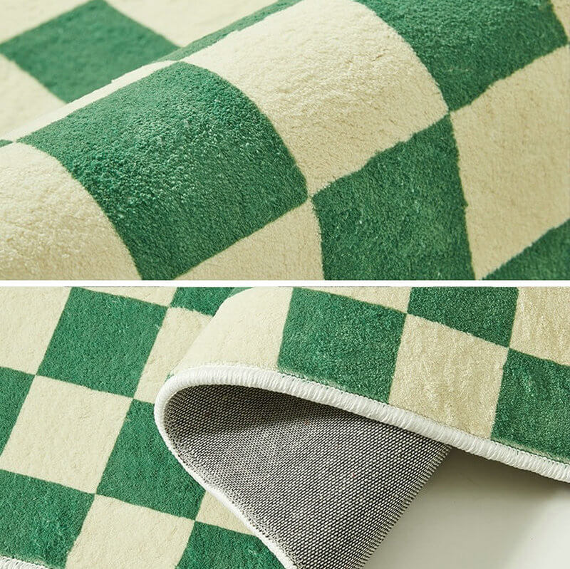 Area Rug - Bohemian, Checkerboard Colored Unique Berber