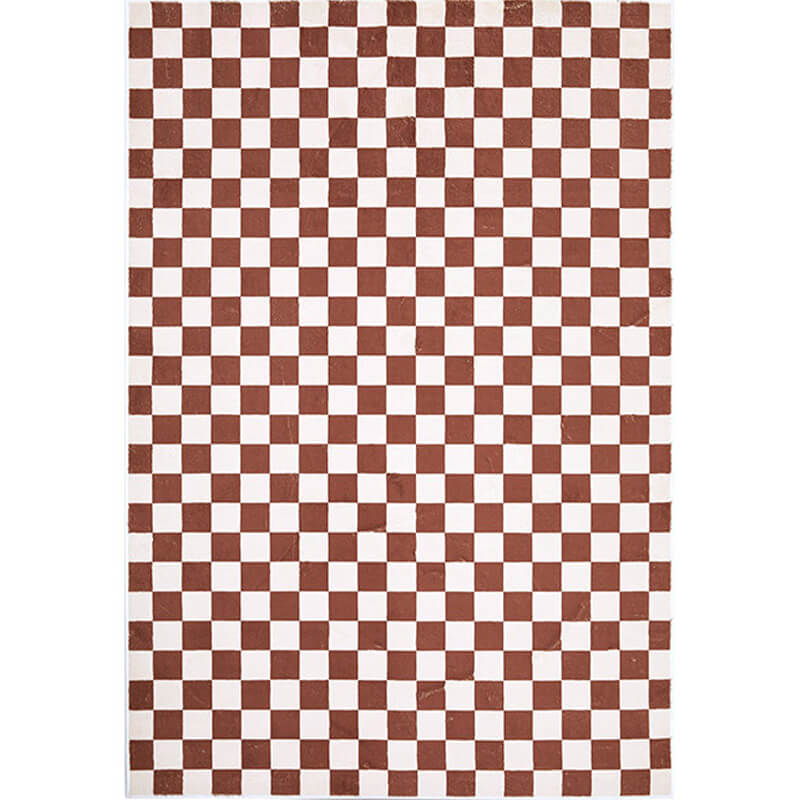 Area Rug - Bohemian, Checkerboard Colored Unique Berber