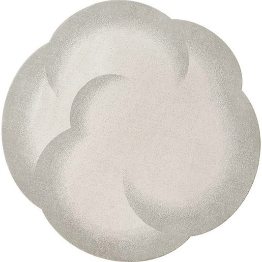 bohemian cloud shaped area rug soft gradient