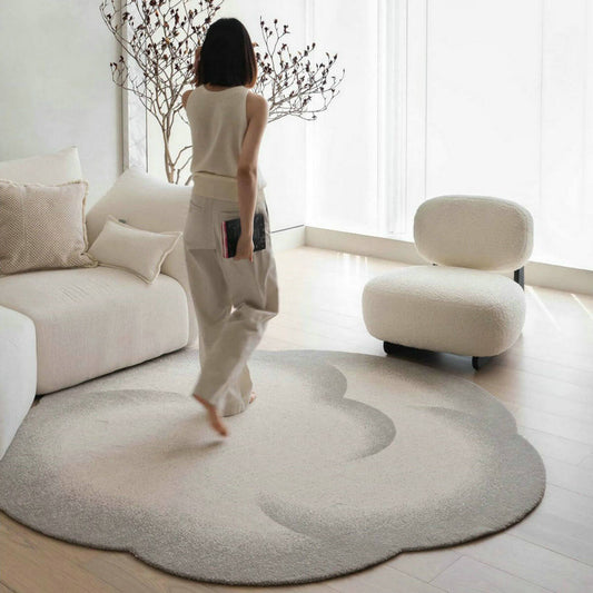 Bohemian Cloud Shaped Area Rug Soft Gradient