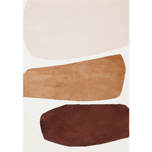 bohemian area rug modern soft multi-color living room