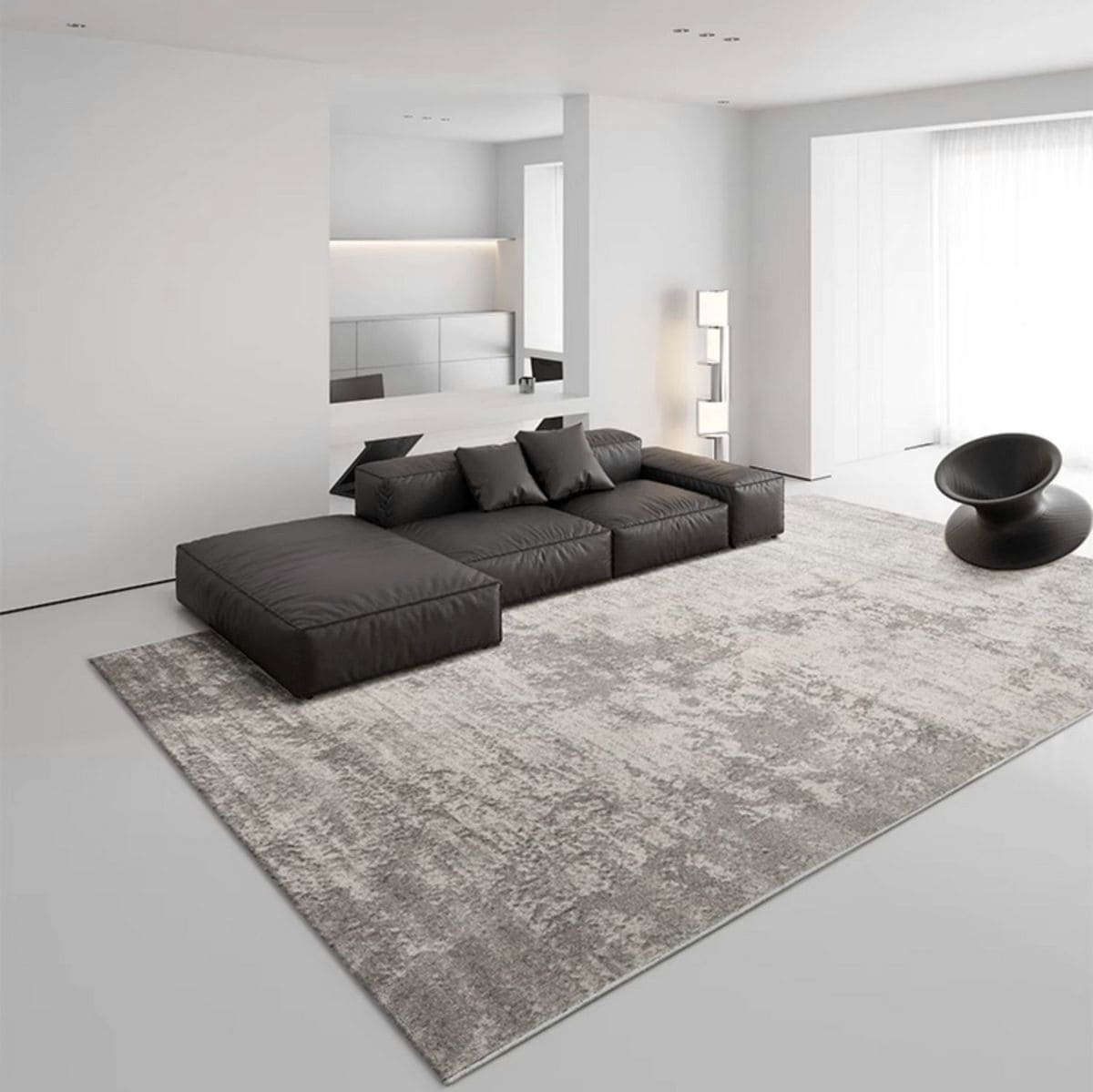 Area Rug - Bohemian, Contemporary Grey – Modern Abstract