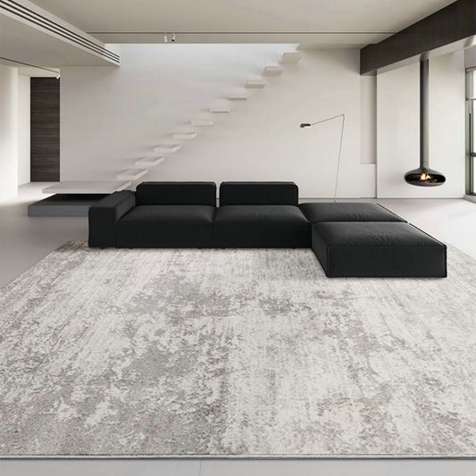 Area Rug Bohemian Abstract Grey Living Room Jute