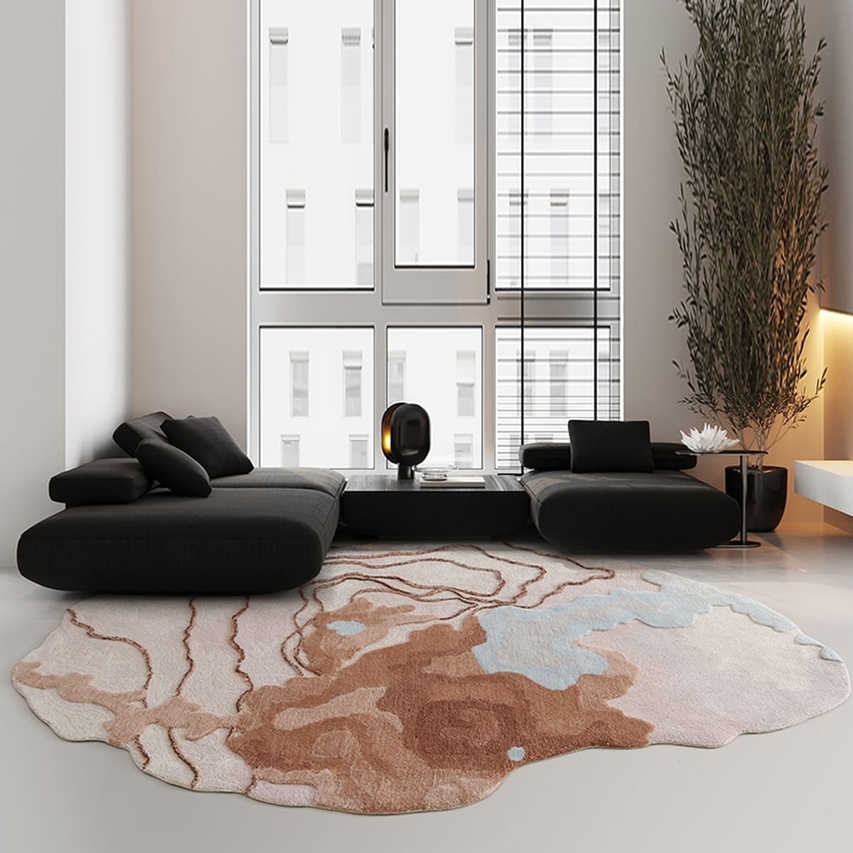 Area Rug - Bohemian, Contemporary Modern Handmade Luxury