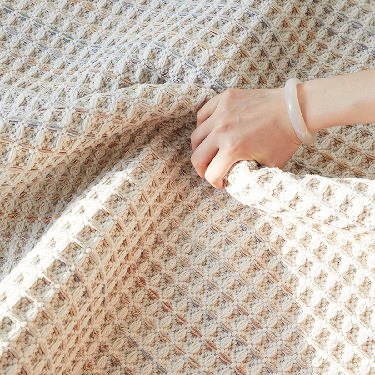 Area Rug - Bohemian, Cotton Handmade Washable Eco Friendly