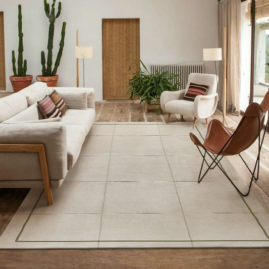 Area Rug Bohemian Grid Handcrafted Living Room Decor