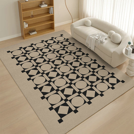 Area Rug Bohemian Geometric Modern Wool Multi-Tone