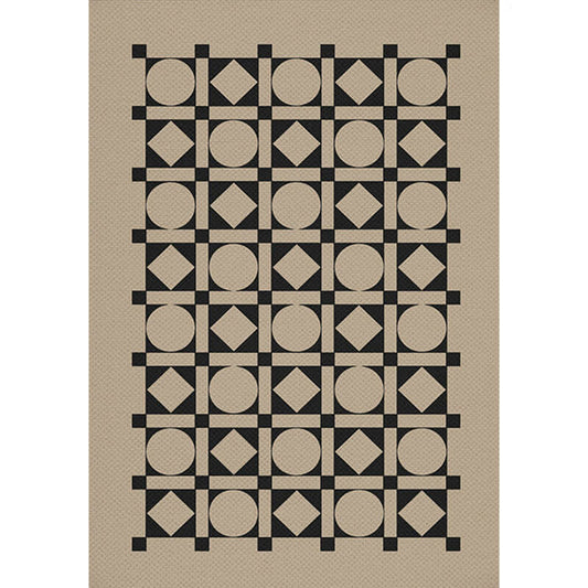 area rug bohemian geometric modern wool multi-tone