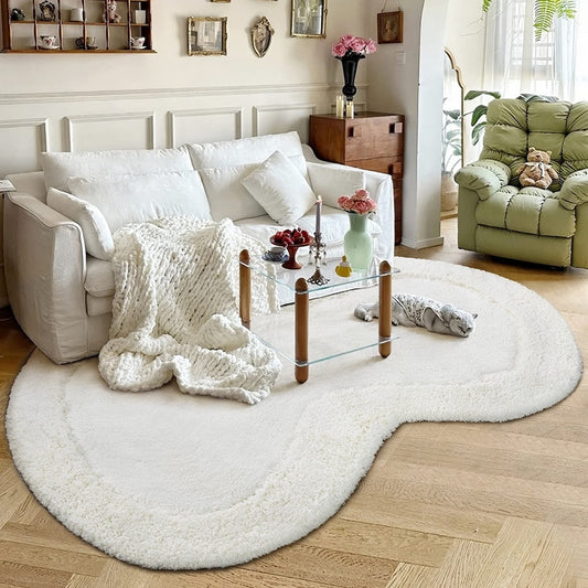 Area Rug Modern Bohemian Sculpted Living Room