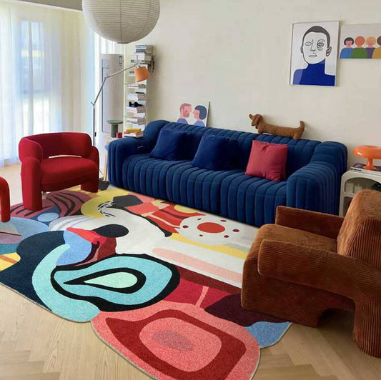 Area Rug Bohemian Abstract Colorful Living Room 5x7