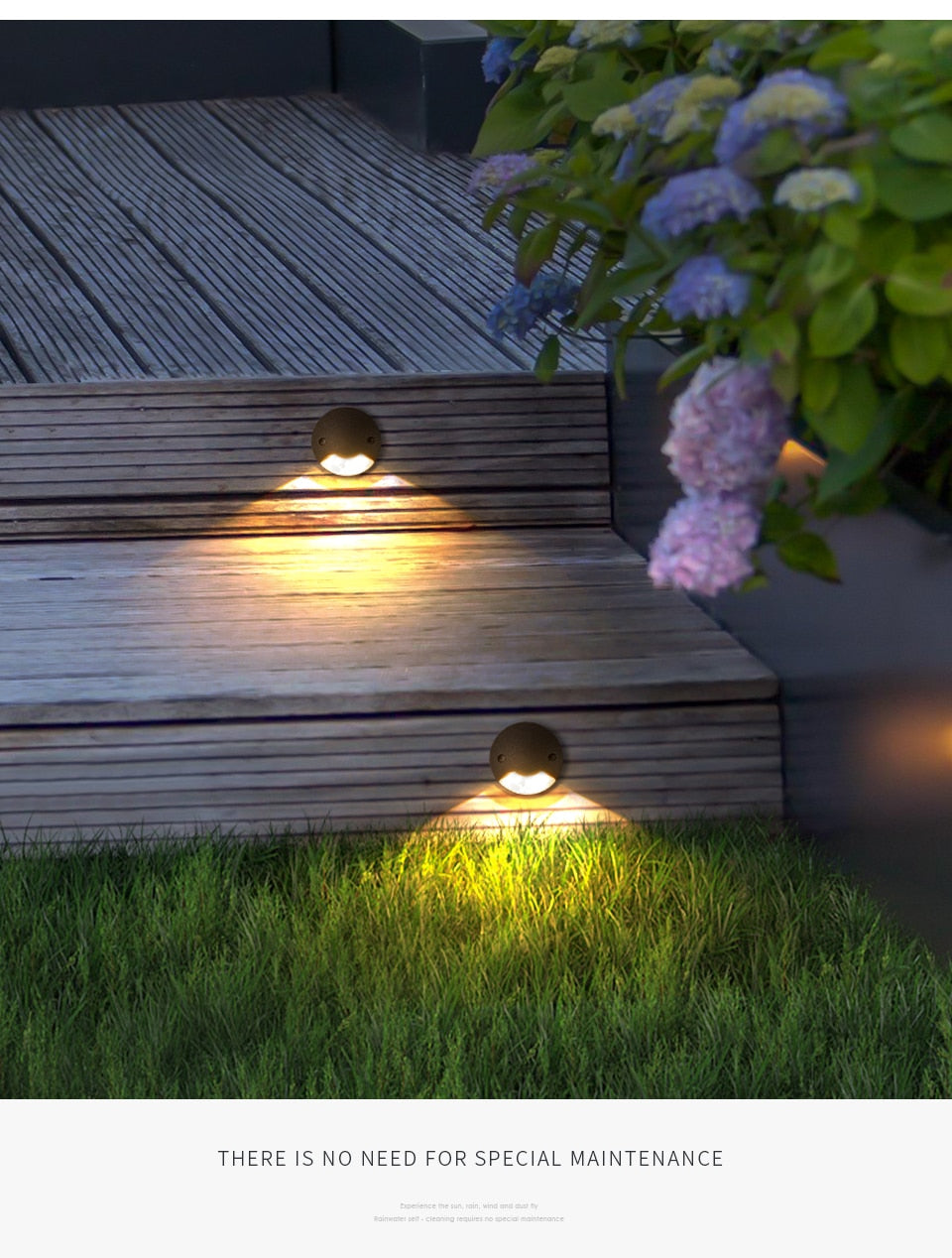 Underground Recessed Garden Light Waterproof LED Warm