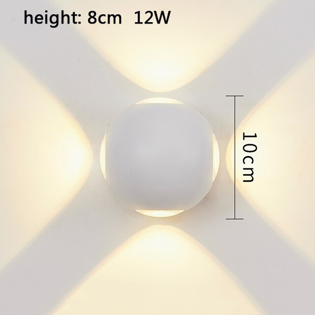 Outdoor Wall Light Modern Waterproof Aluminum Garden