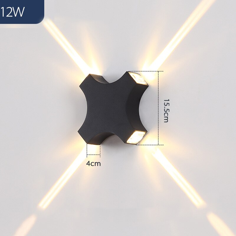 Outdoor Wall Light Modern Waterproof Garden Patio