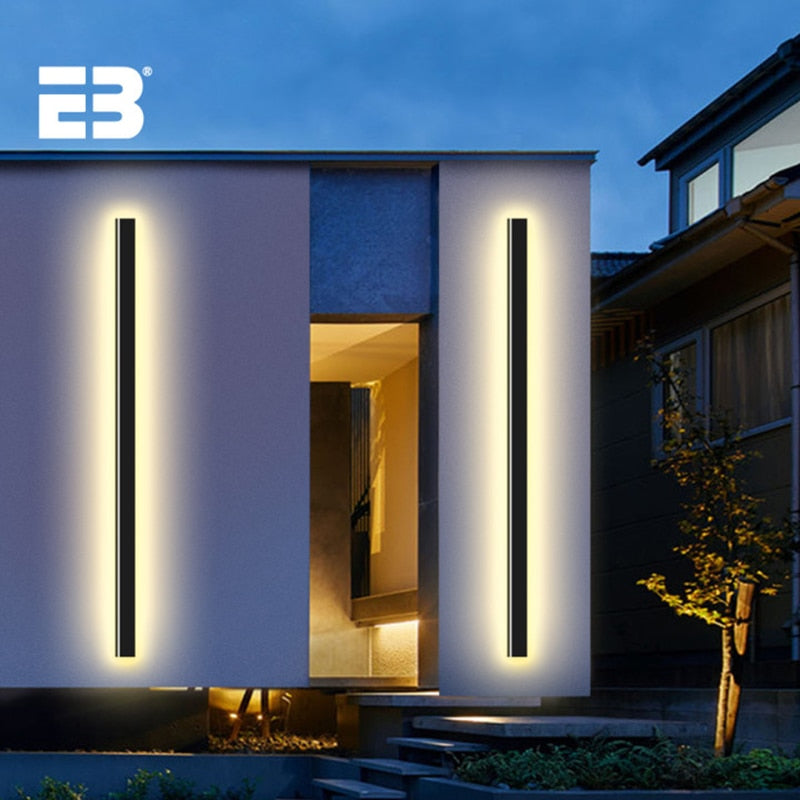 Outdoor Wall Light Modern Long Porch Garden Waterproof