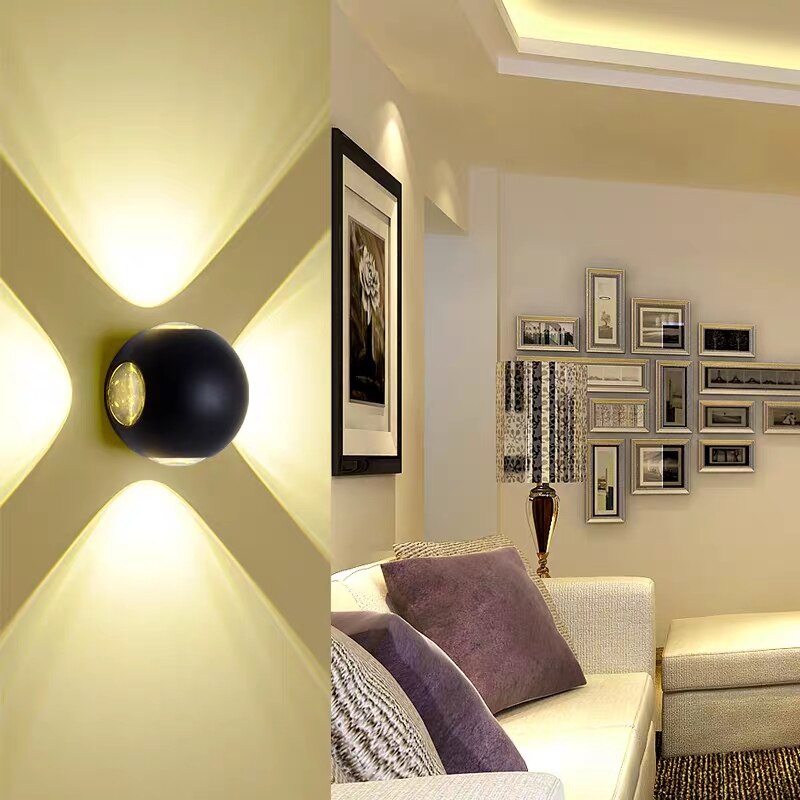 Outdoor Wall Light Modern Waterproof Aluminum Garden