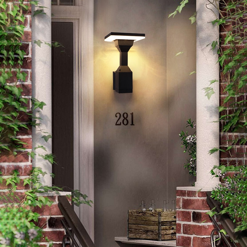 Outdoor Wall Light Modern Waterproof LED Patio