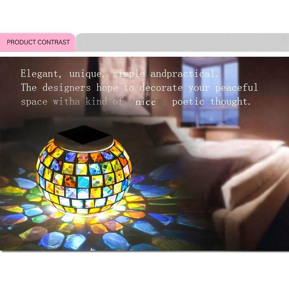 Garden Light Mosaic LED Warm Glow Outdoor Pathway