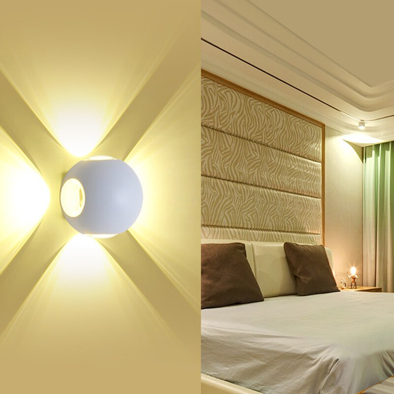 Outdoor Wall Light Modern Waterproof Aluminum Garden