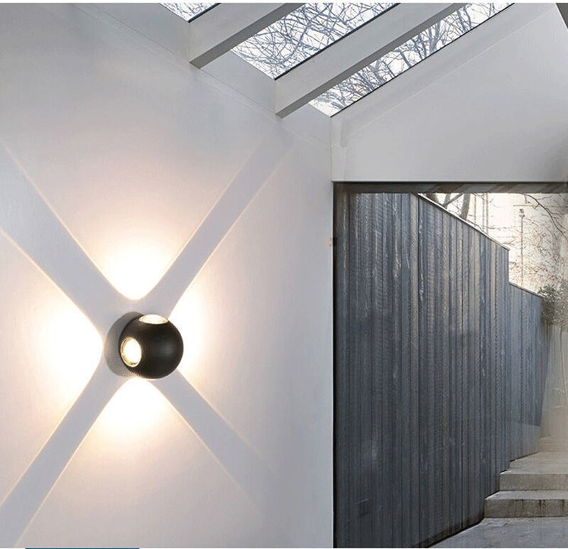 Outdoor Wall Light Modern Waterproof Aluminum Garden