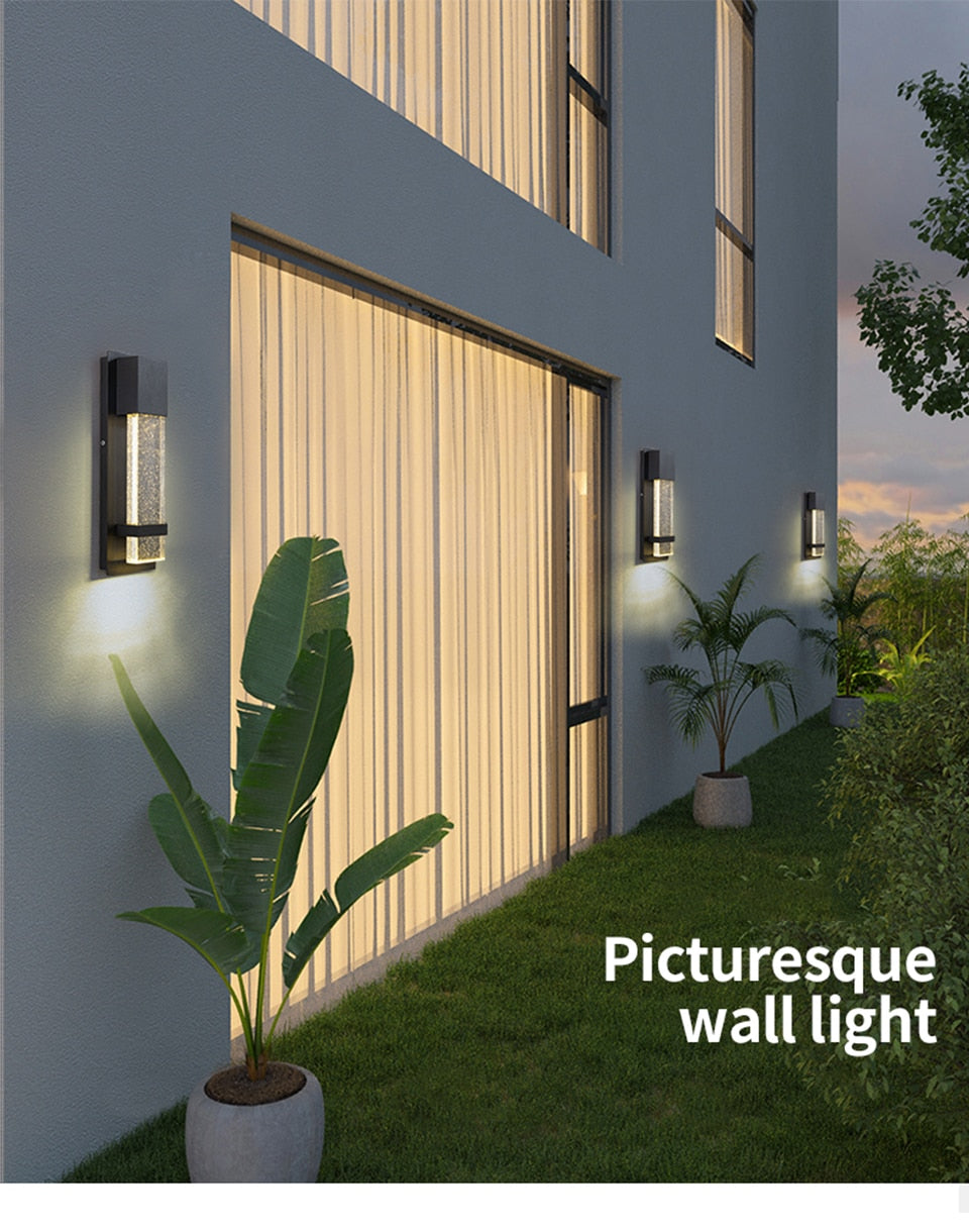 Outdoor Wall Light Modern Motion Sensor LED Waterproof