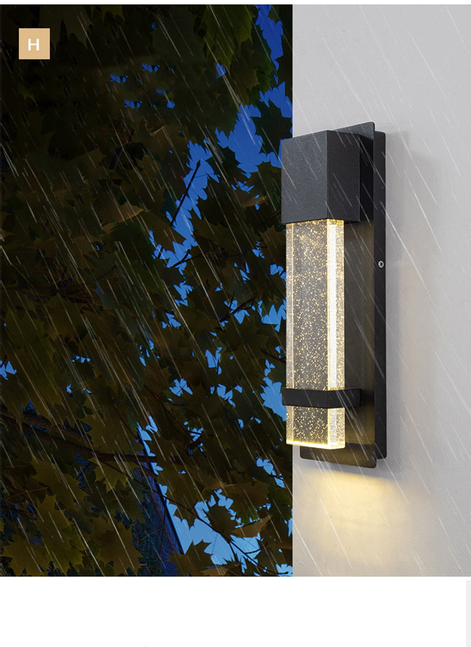Outdoor Wall Light Modern Motion Sensor LED Waterproof