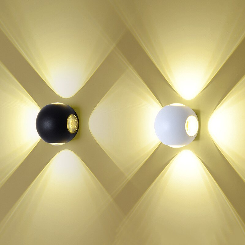 Outdoor Wall Light Modern Waterproof Aluminum Garden