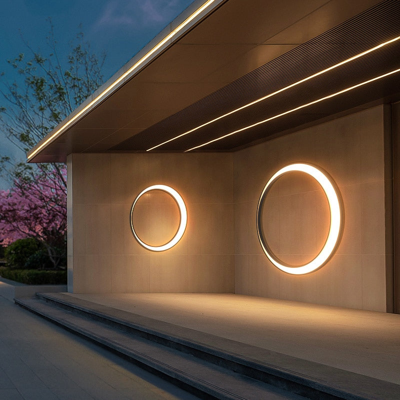 Modern Outdoor Wall Light Waterproof Garden Patio