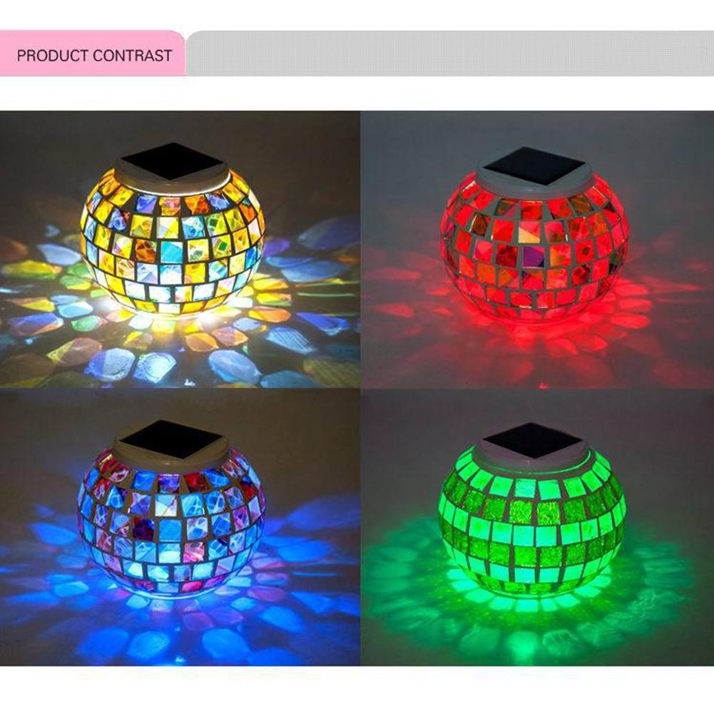 Garden Light Mosaic LED Warm Glow Outdoor Pathway