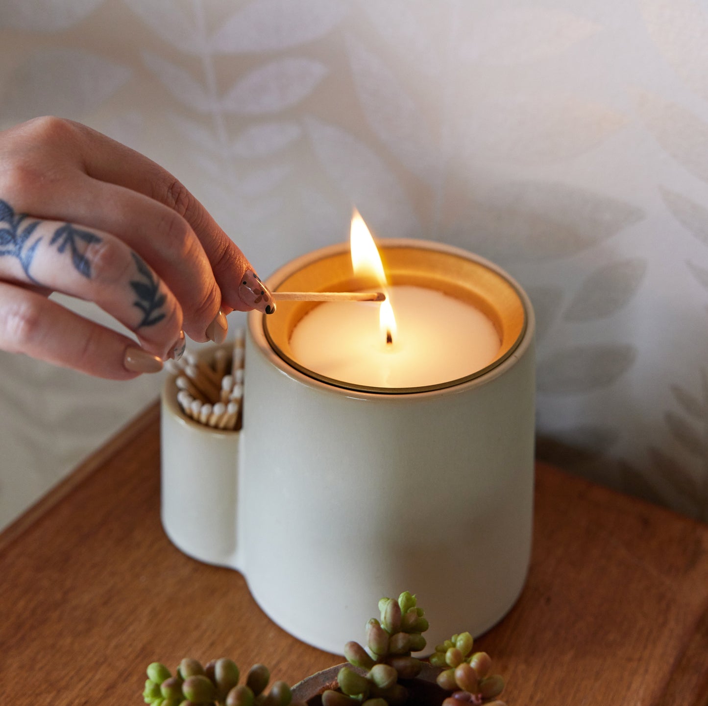 Indoor Planter - Ember Earth Candle +, Ceramic