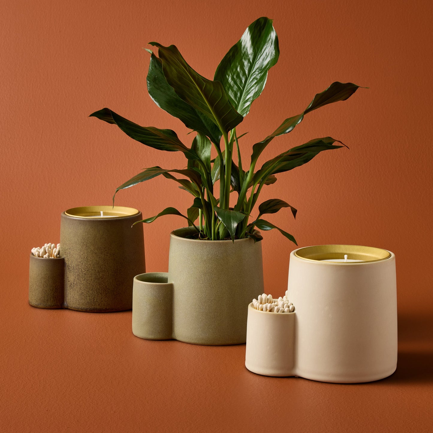 Indoor Planter - Ember Earth Candle +, Ceramic