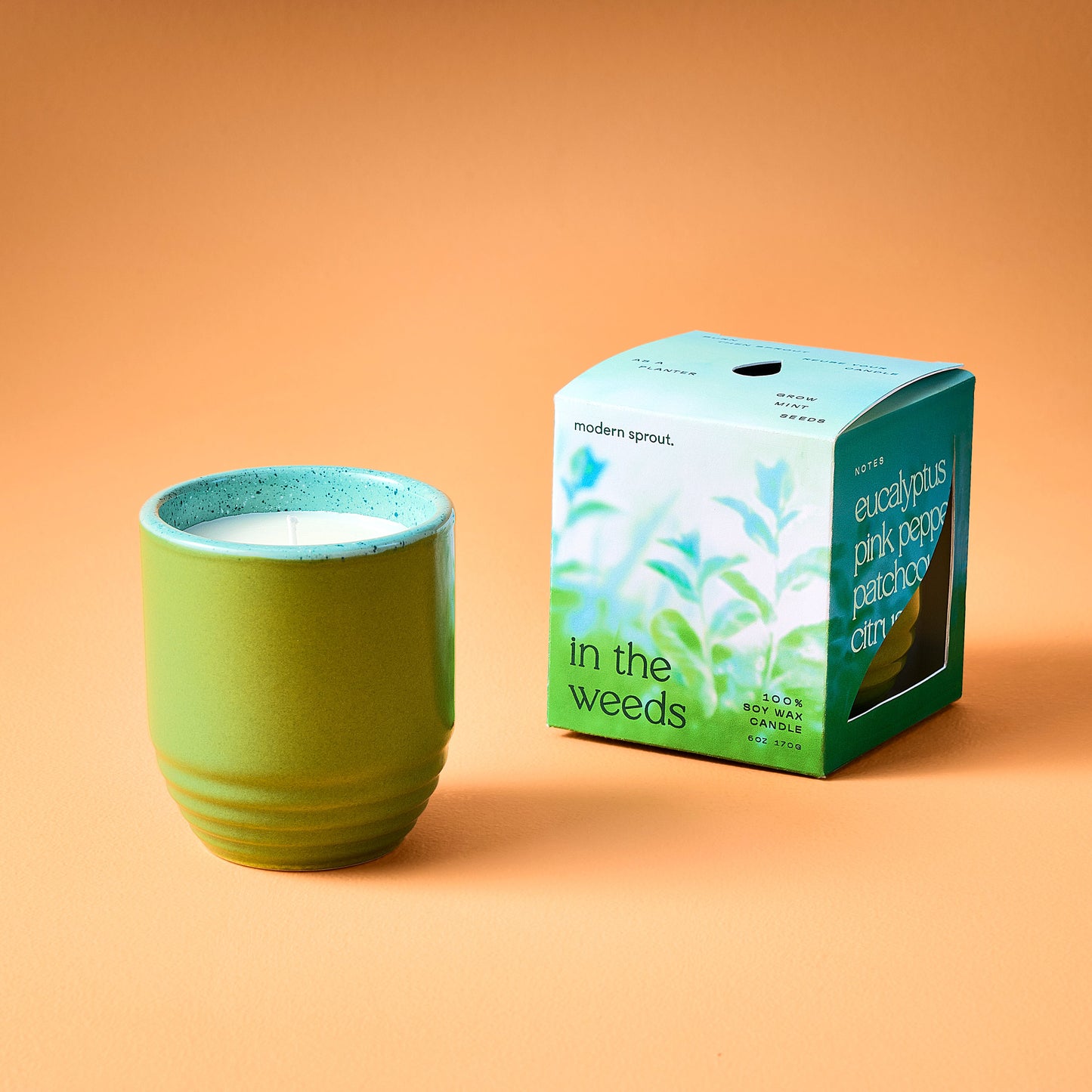 Indoor Planter - Garden Vibes Candle/ 2-in-1