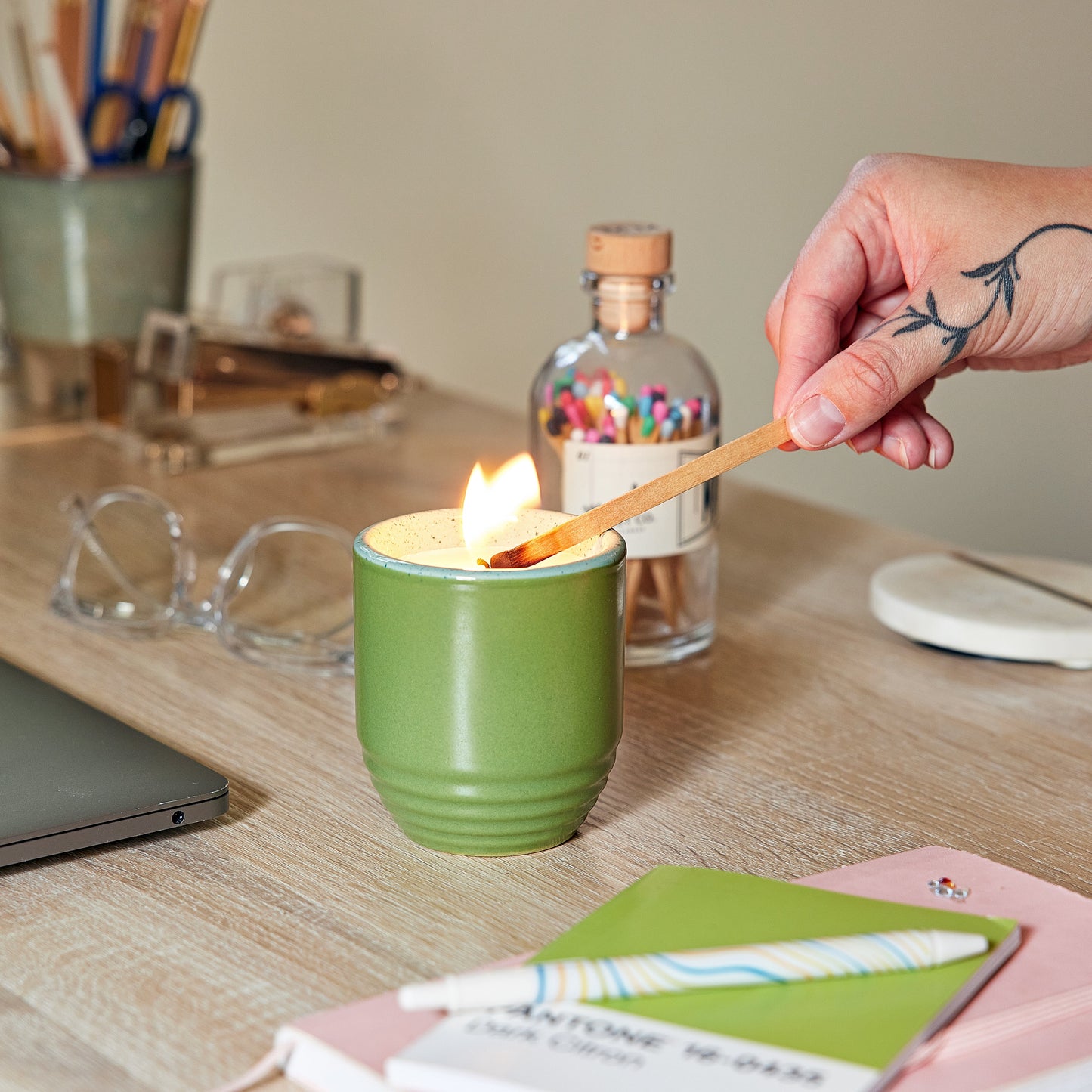 Indoor Planter - Garden Vibes Candle/ 2-in-1