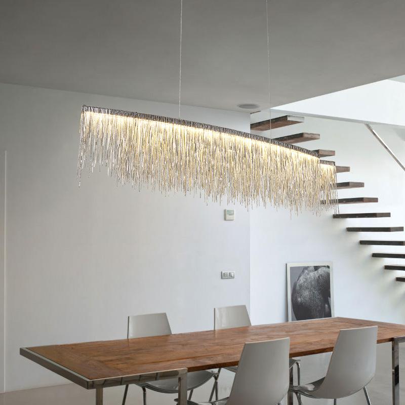 LED Raindrop Chandelier, Modern Hanging Rain Light for Living Room Dining