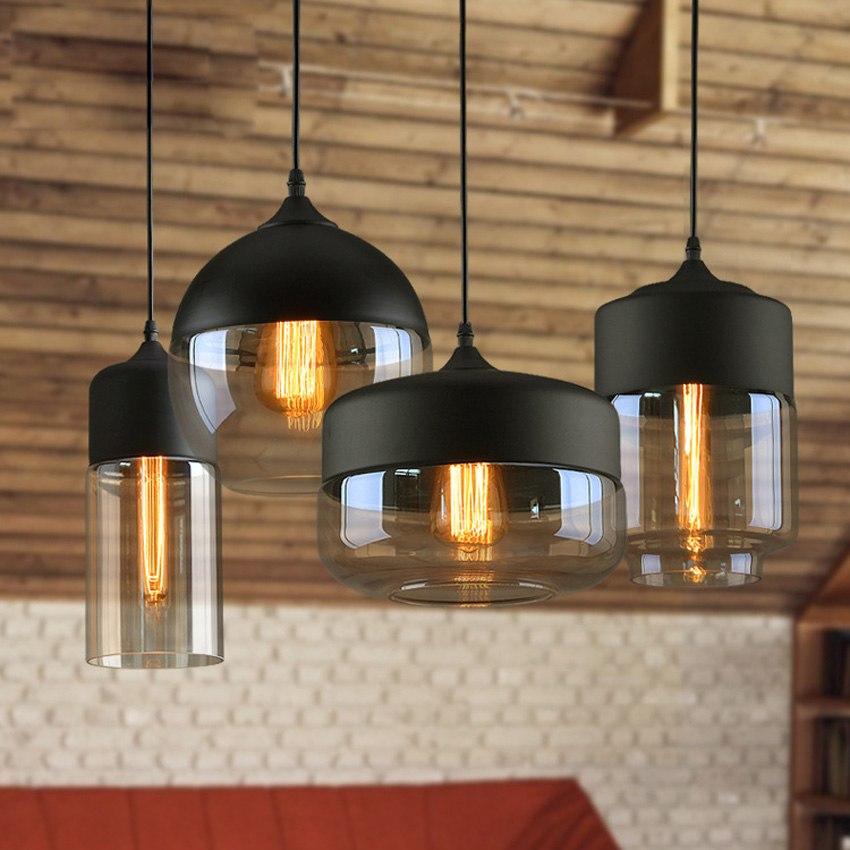 Nordic Glass Pendant Light, Minimalist Hanging Lamp for Kitchen Island