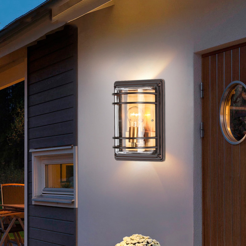 Outdoor Wall Light Retro Waterproof Metal Garden