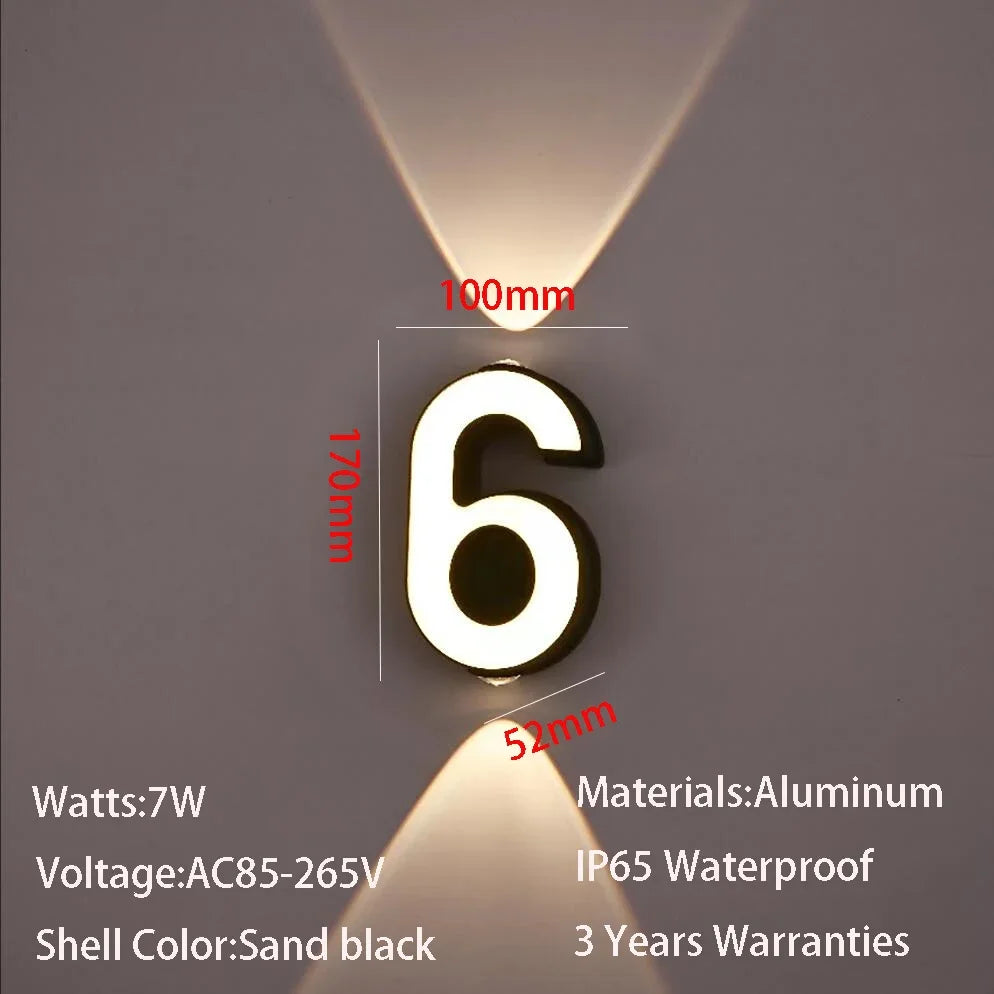 Outdoor Wall Light Modern Waterproof LED Garden Patio
