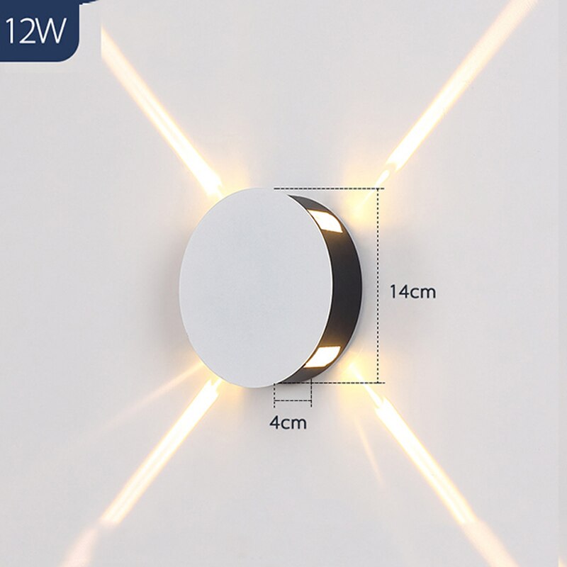 Outdoor Wall Light Modern Waterproof Garden Patio