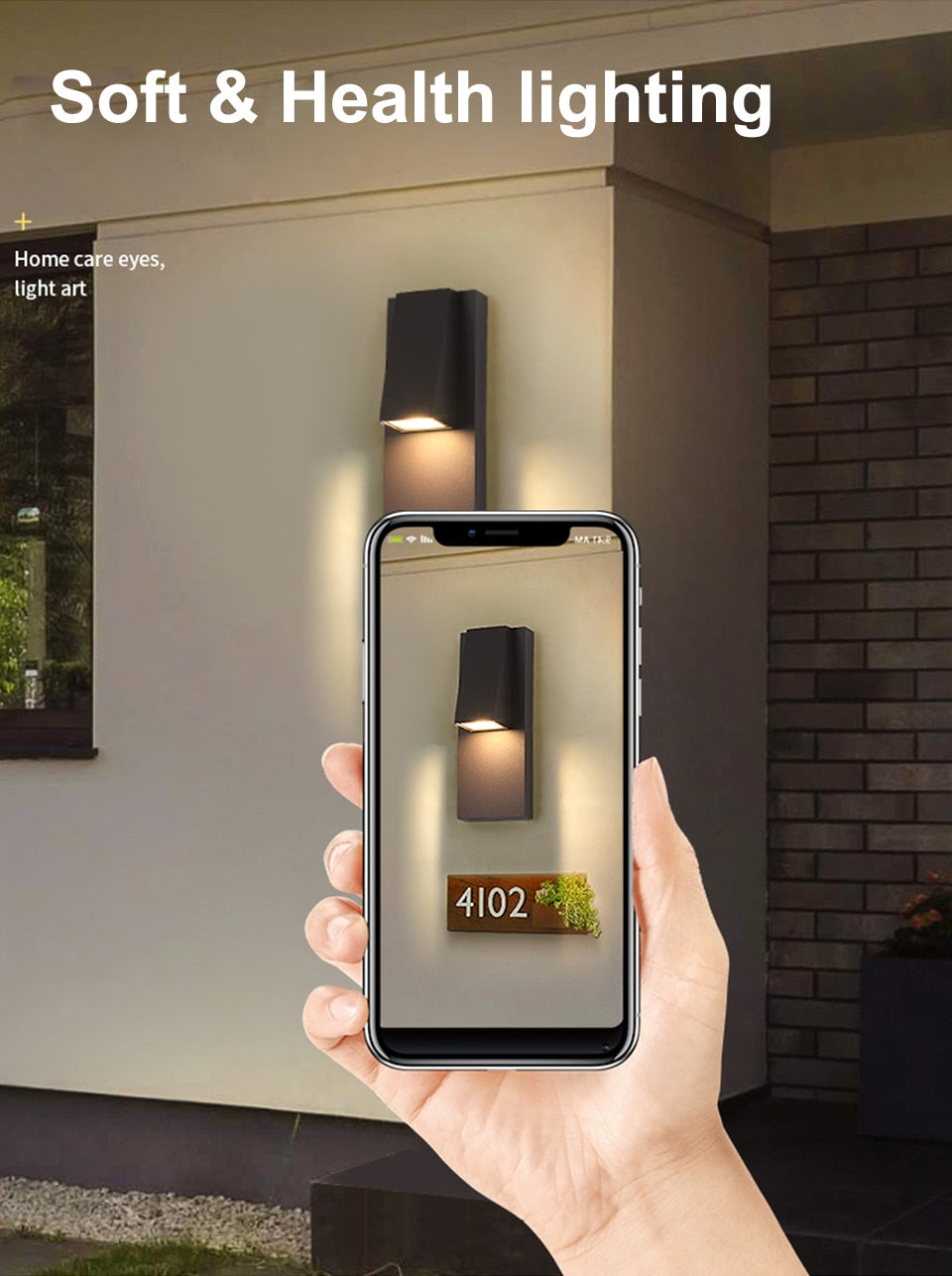 Outdoor Wall Light Vintage LED Waterproof Garden