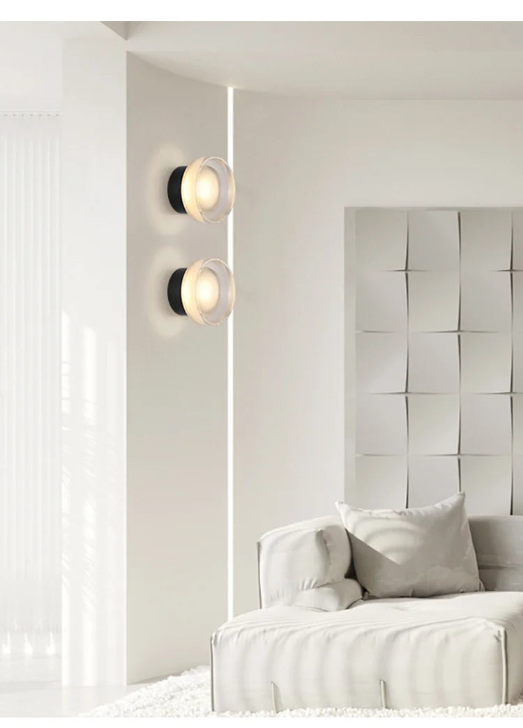 Modern Outdoor Wall Light Garden Patio Tempered