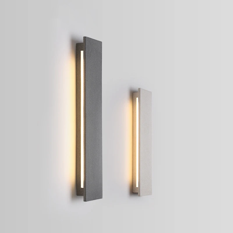 Outdoor Wall Light Modern LED Waterproof Limestone Finish