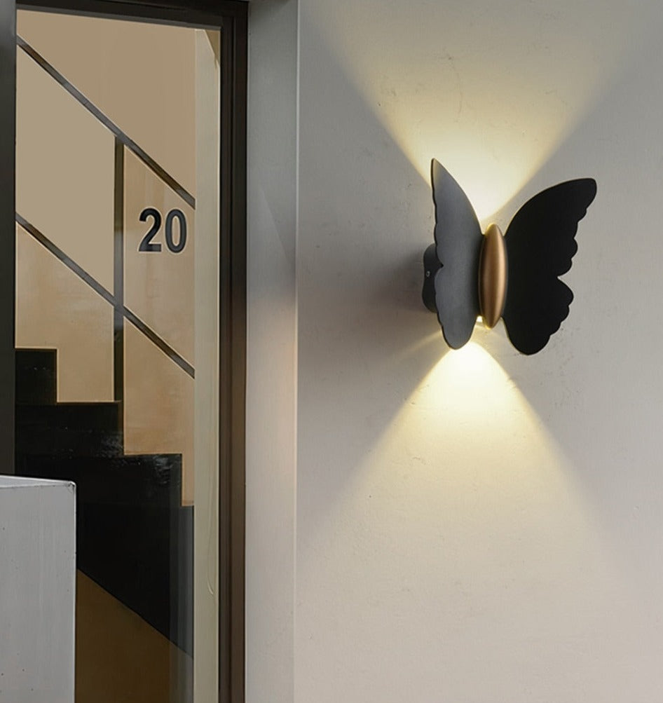 Outdoor Wall Light Butterfly Shape LED Waterproof