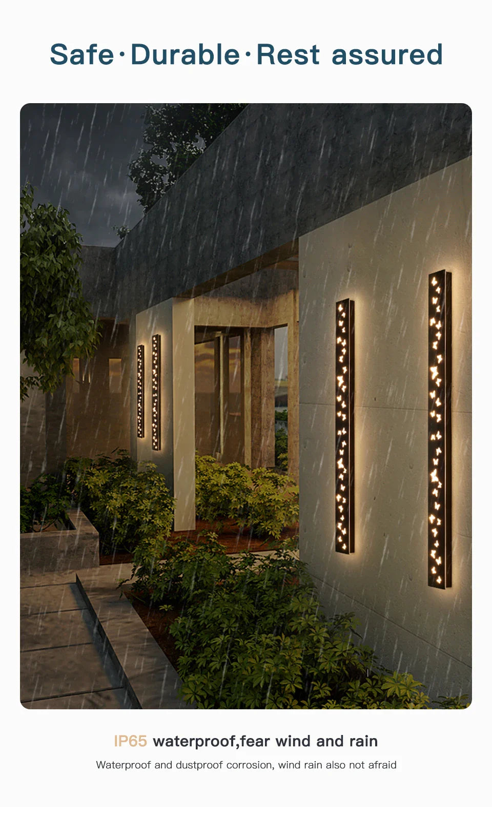 Outdoor Wall Light LED Butterfly Pattern Garden Decor