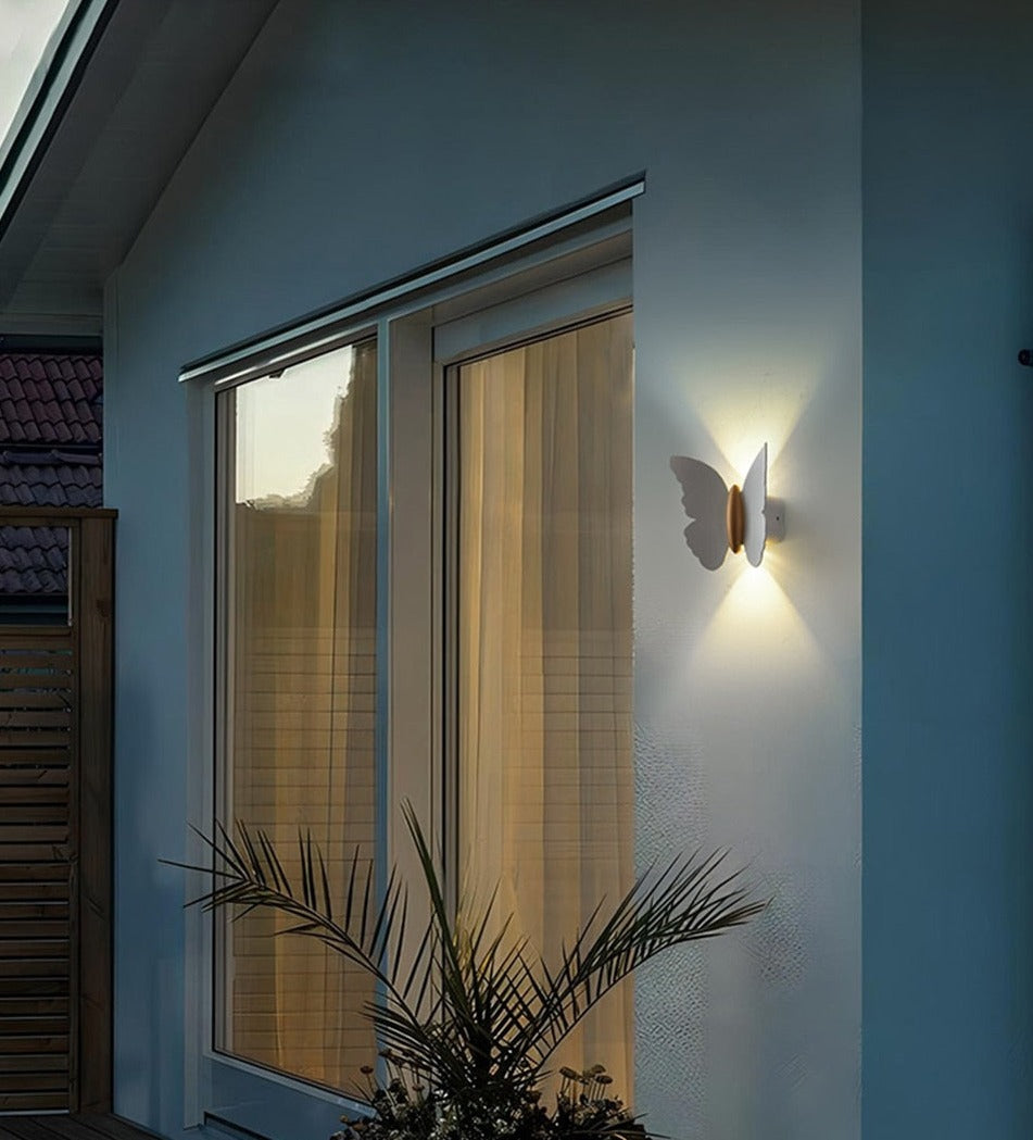 Outdoor Wall Light Butterfly Shape LED Waterproof