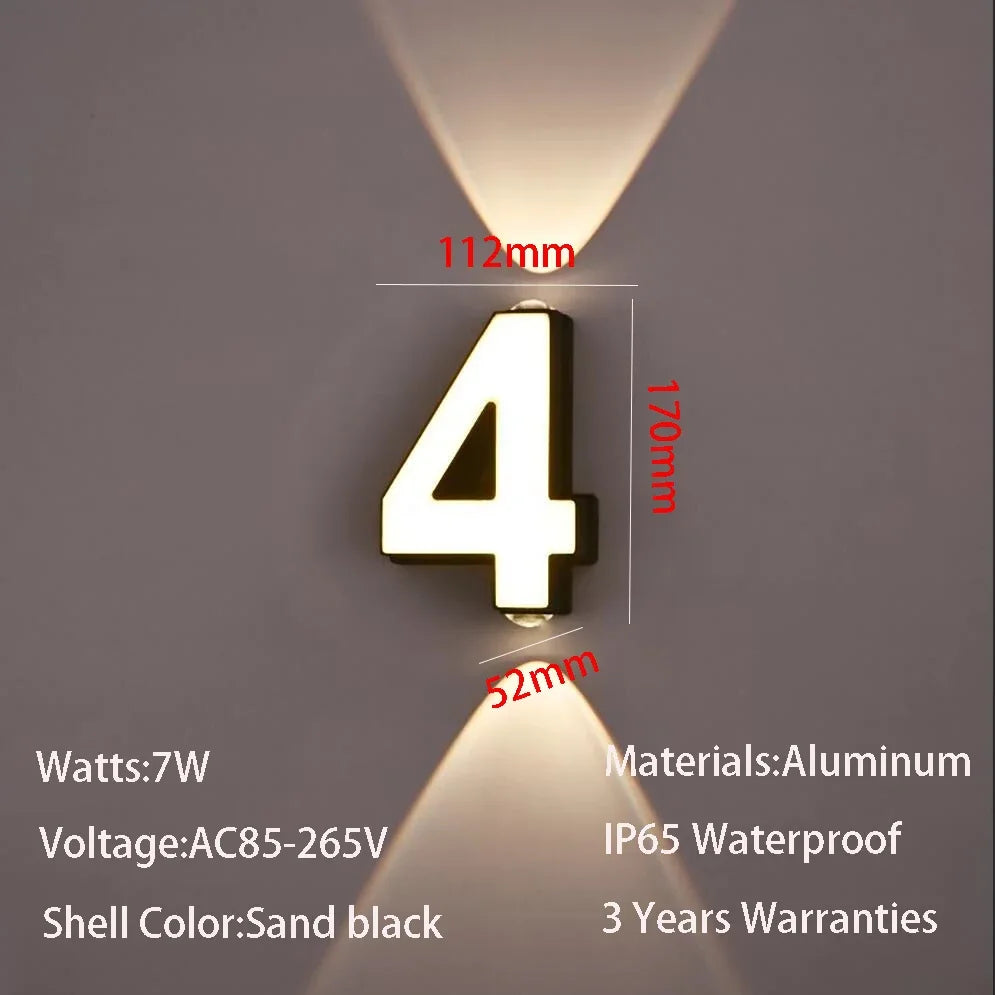 Outdoor Wall Light Modern Waterproof LED Garden Patio