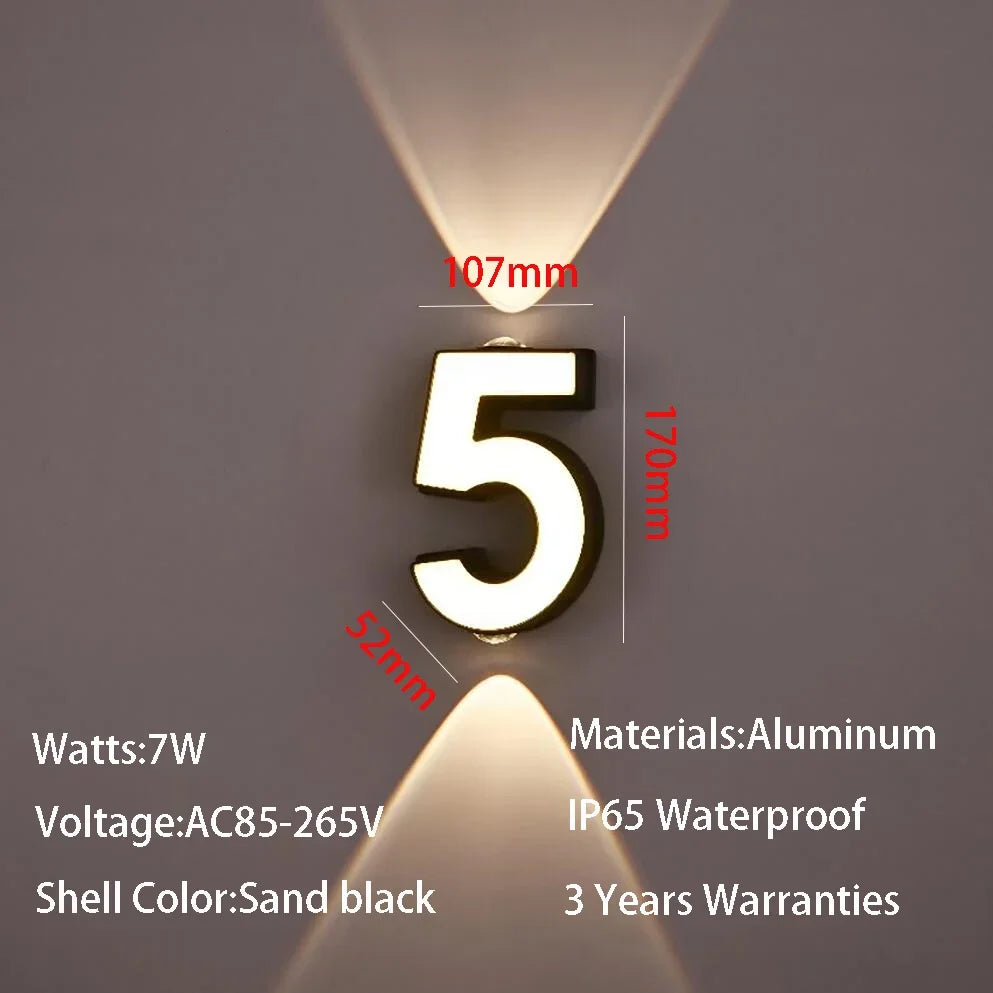 Outdoor Wall Light Modern Waterproof LED Garden Patio