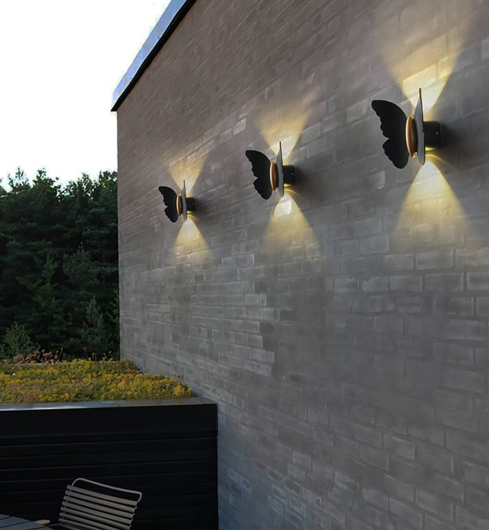 Outdoor Wall Light Butterfly Shape LED Waterproof