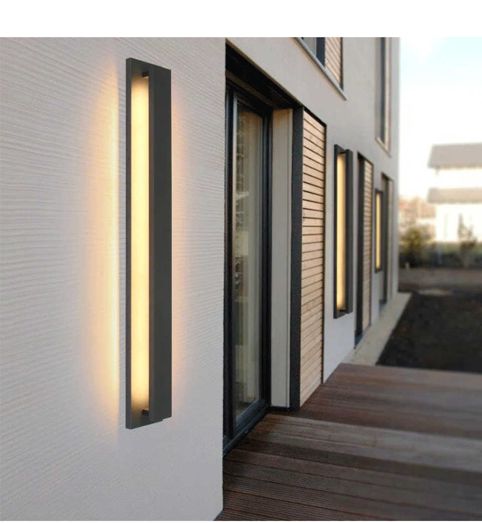 Vintage Outdoor LED Wall Light Dimmable Aluminum