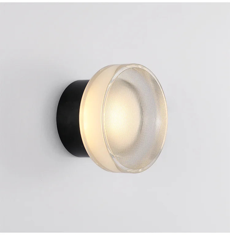 Modern Outdoor Wall Light Garden Patio Tempered