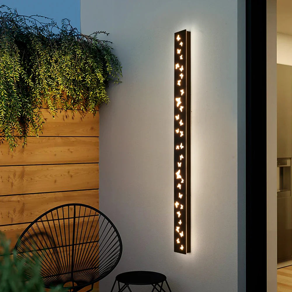 Outdoor Wall Light LED Butterfly Pattern Garden Decor